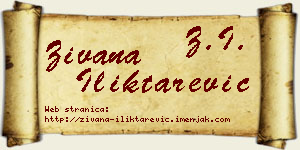 Živana Iliktarević vizit kartica